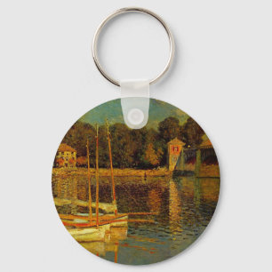 The Bridge at Argenteuil by Claude Monet Key Ring