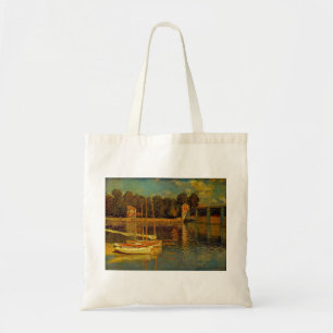 The Bridge at Argenteuil by Claude Monet Tote Bag