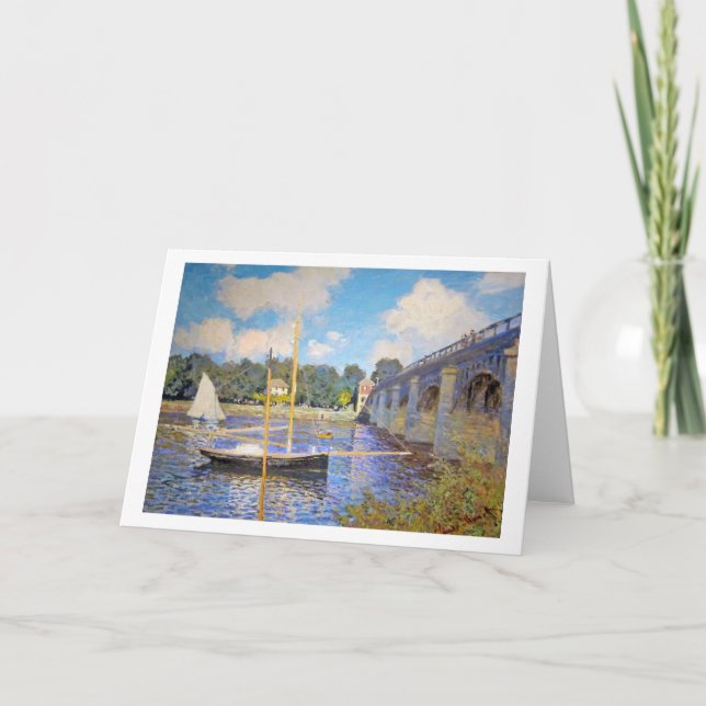 The Bridge at Argenteuil, Monet Card (Front)