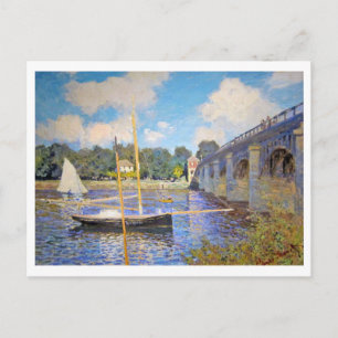 The Bridge at Argenteuil, Monet Postcard