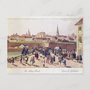 The Bridge at Leopoldstadt, Vienna, 1780 Postcard