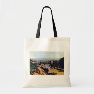 The Bridge At Narni By Corot Jean-Baptiste-Camille Tote Bag
