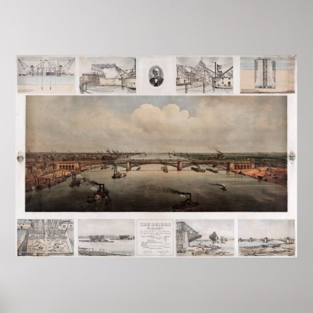The bridge at St. Louis Missouri Poster (Front)