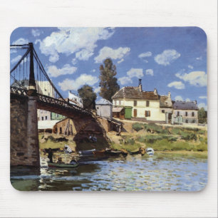 The Bridge at Villeneuve-la-Garenne Mouse Mat