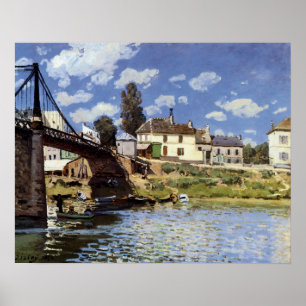 The Bridge at Villeneuve-la-Garenne Poster
