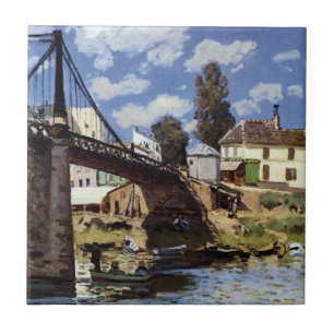 The Bridge at Villeneuve-la-Garenne Tile