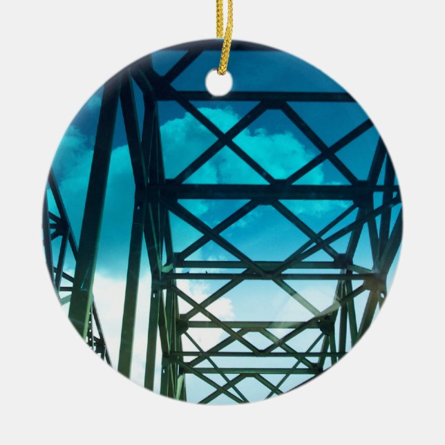 The Bridge Ceramic Tree Decoration (Front)