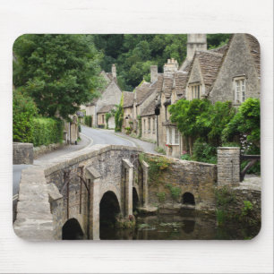 The bridge in Castle Combe, UK mousepad