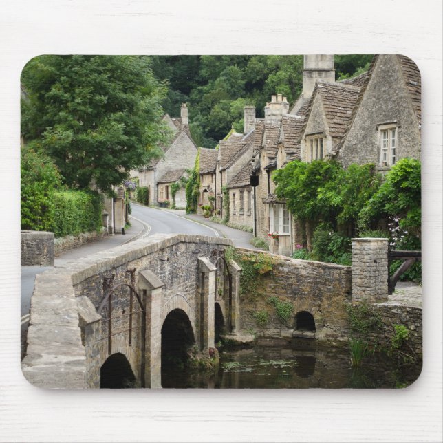 The bridge in Castle Combe, UK mousepad (Front)