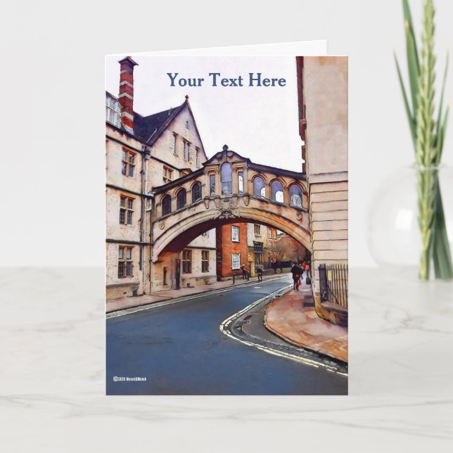 The Bridge of Sighs - Oxford Card (Front)
