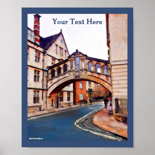 The Bridge of Sighs - Oxford Poster