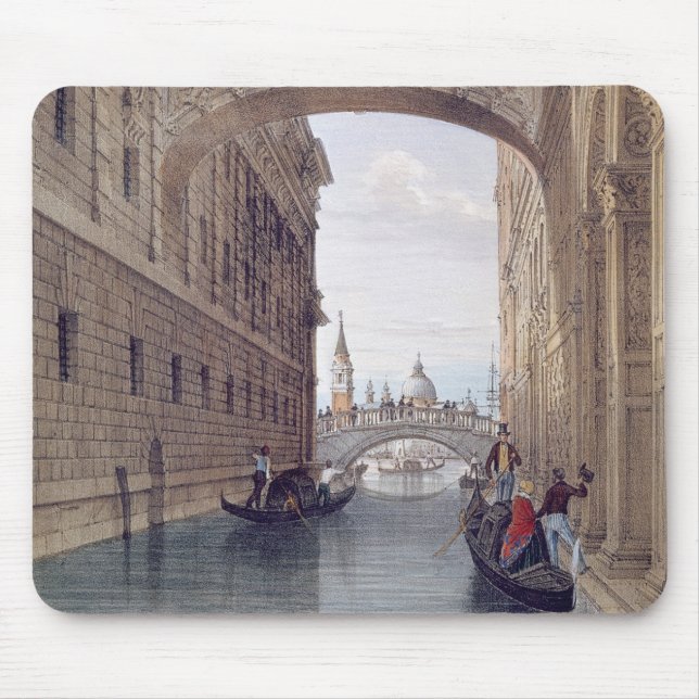 The Bridge of Sighs, Venice, engraved by Lefevre ( Mouse Mat (Front)