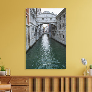The Bridge of Sighs Venice Italy Canvas Print
