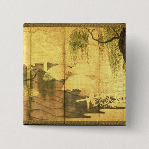 The Bridge on Liji River 15 Cm Square Badge