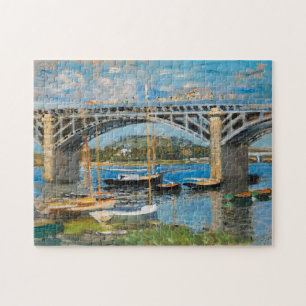The Bridge over the Seine Monet Fine Art Jigsaw Puzzle