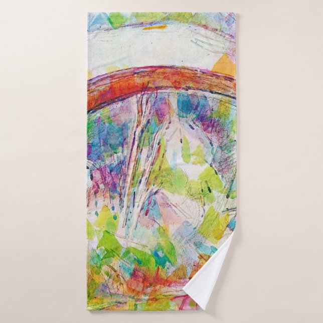 The Bridge, Paul Cezanne Bath Towel (Bath Towel)