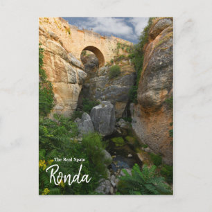 The Bridge- Ronda Spain Postcard