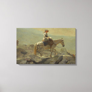 The Bridle Path, White Mountains (Winslow Homer) Canvas Print