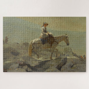 The Bridle Path, White Mountains (Winslow Homer) Jigsaw Puzzle