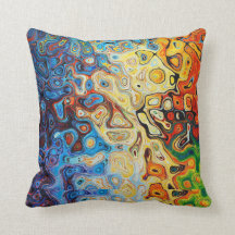 The bright colours pillows