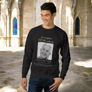 the brightest star photo rememberance sweater