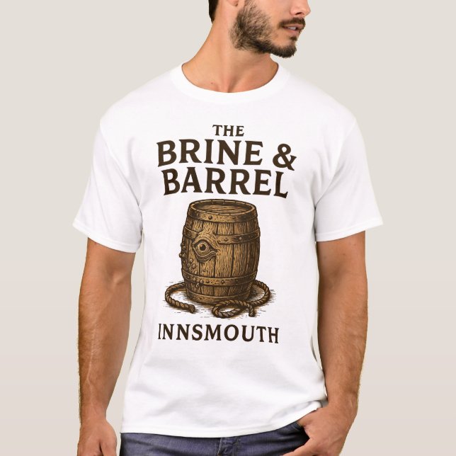 The Brine & Barrel – A Tradition from Innsmouth T-Shirt (Front)