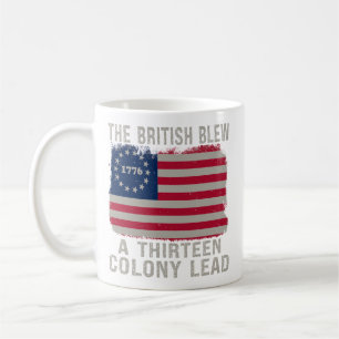 The British Blew Thirteen Colony Lead 4th Of July Coffee Mug