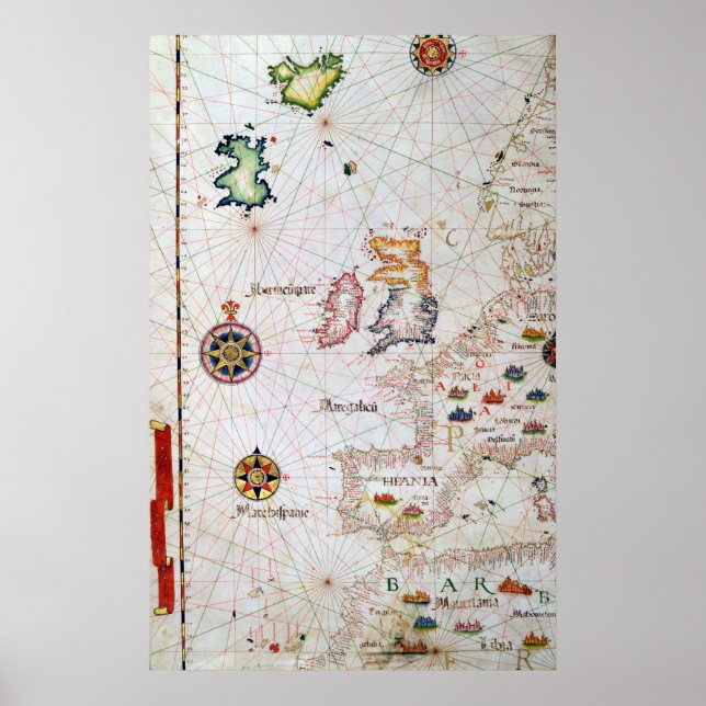 The British Isles, Iberia and Northwest Africa Poster (Front)