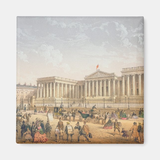 The British Museum, c.1862 (colour litho) Magnet (Front)