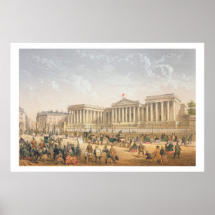 The British Museum, c.1862 (colour litho) Poster