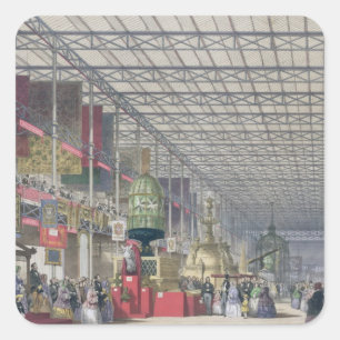 The British Nave of the Great Exhibition, 1851 (co Square Sticker