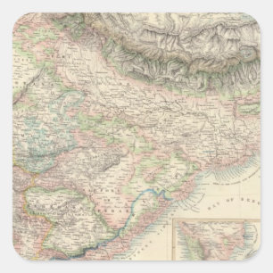 The British Possessions in the East Indies Square Sticker