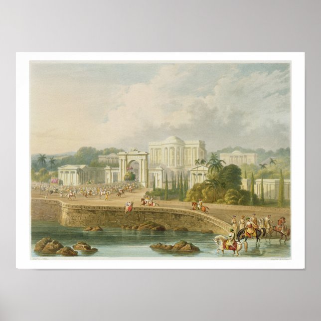 The British Residency at Hyderabad in 1813, from V Poster (Front)