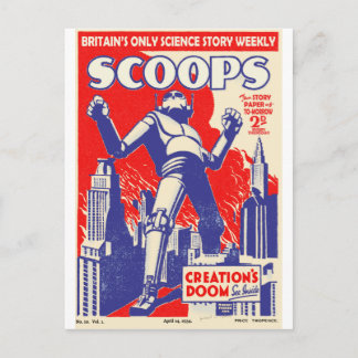 The British Robots Are coming! Postcard