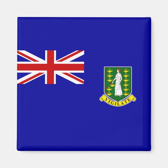 The British Virgin Islands Flag Magnet (Front)