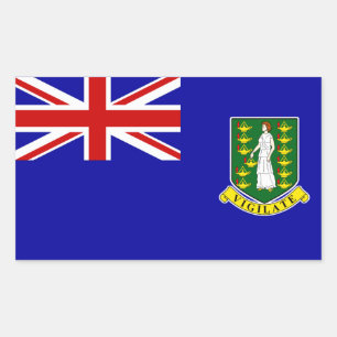 The British Virgin Islands Flag Rectangular Sticker