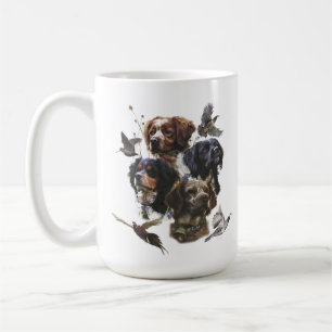The Brittany Spaniels , Bird Hunting Season Coffee Mug