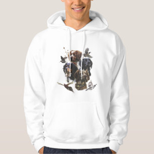 The Brittany Spaniels , Bird Hunting Season Hoodie