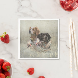 The Brittany Spaniels, French Brittany, Bird dog, Napkin