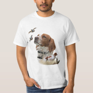 The Brittany Spaniels,  French Brittany, Bird dog, T-Shirt
