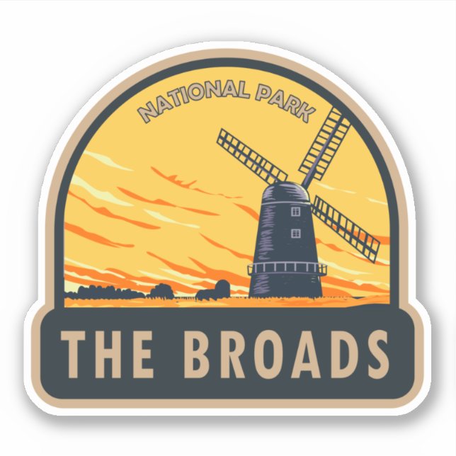 The Broads National Park England Vintage (Front)
