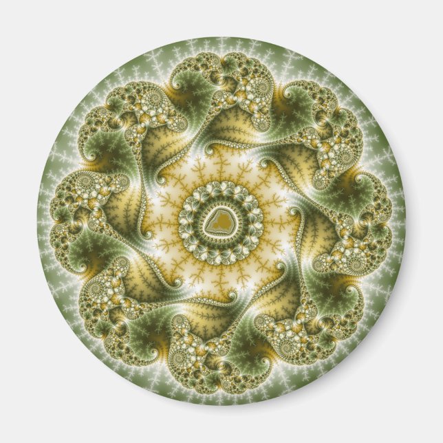 The Broccolator - Fractal Art Magnet (Front)