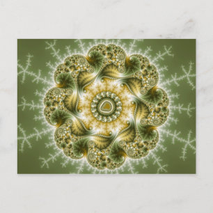 The Broccolator - Fractal Art Postcard