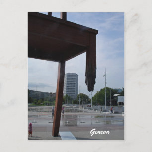 The Broken Chair in Geneva Postcard