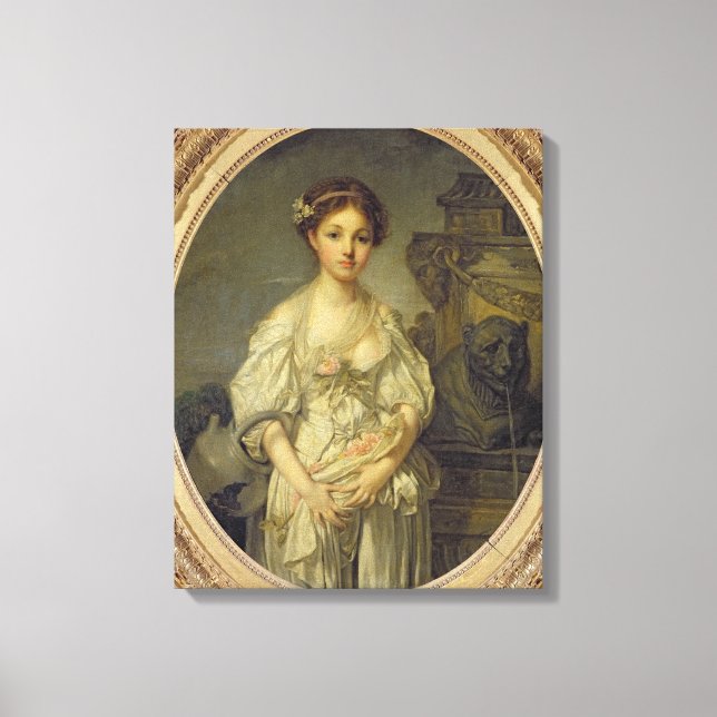 The Broken Pitcher, c.1772-73 Canvas Print (Front)