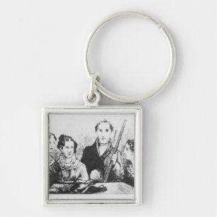The Bronte Family Key Ring