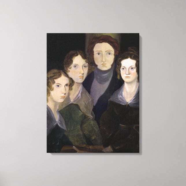 The Bronte Family Pillar Portrait by Branwell Canvas Print (Front)
