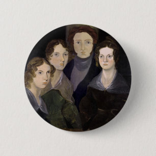 The Brontës ~ Restored Pillar Portrait 6 Cm Round Badge