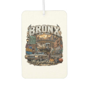 The Bronx New York Boogie Down Urban Collage Car Air Freshener