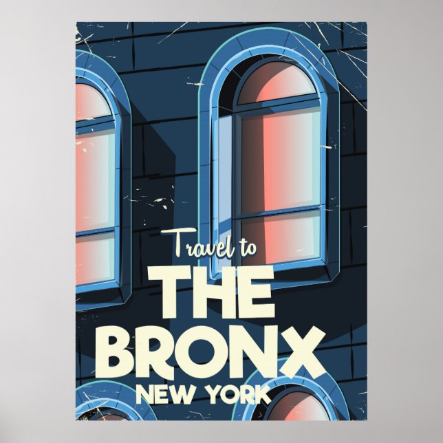 The Bronx New York City travel poster (Front)